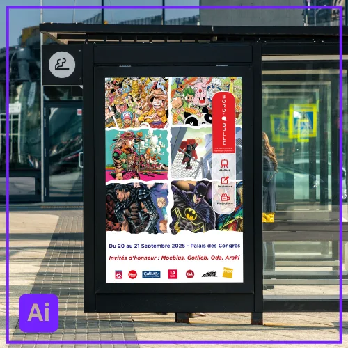 Affiche UI graphique par Dylan Sarmento à Bordeaux