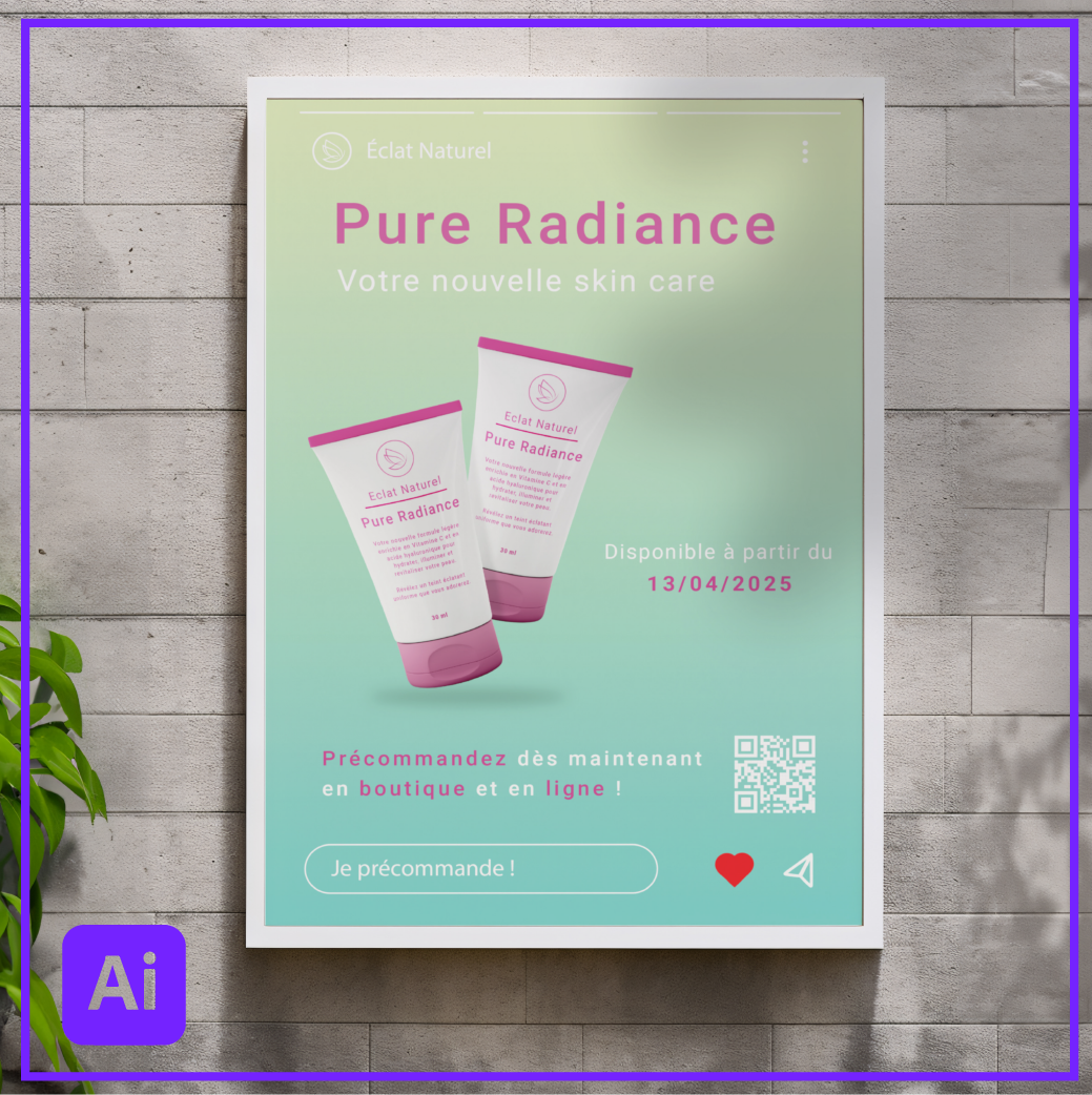 Mockup d'affiche webdesign à Bordeaux par Dylan Sarmento